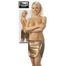 MINIGONNA COLORE ORO METALLIZZATO CON ZIP (TAGLIA: S)