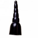 FALLO IN SILICONE 34 CM. (INSERIBILE 21 CM.) ALL BLACK SERIES "MIKE"